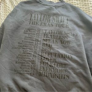 Taylor Swift Eras Tour Blue Crewneck